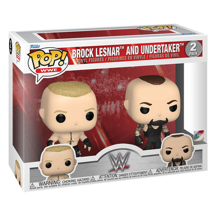 Funko Pop Wrestling WWA Figures 2-Pack Brock Lesnar & The Undertaker