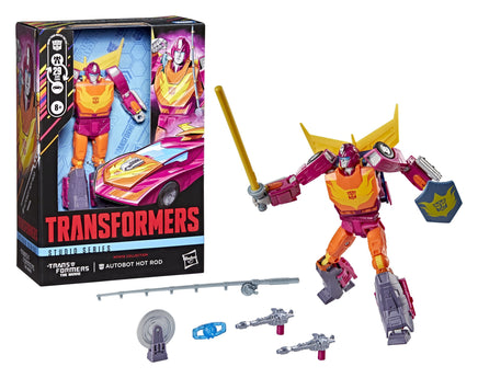 Action Figure Transformers Series Voyager Class Action MTMTE Hot Rod Autobot