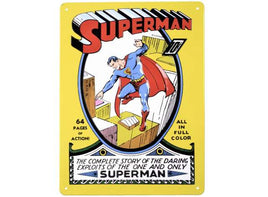 Targa metallica Metal Plate Dc Comics Superman vintage