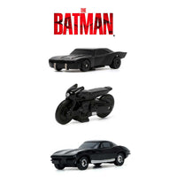 Set Modellini Batmobile 3 Pack Diecast Nano Rides Batman