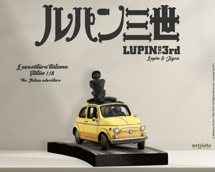 Modellino Fiat 500 Lupin 3rd L'avventura Italiana 1/18