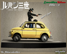 Modellino Fiat 500 Lupin 3rd L'avventura Italiana 1/18