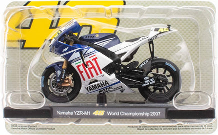Modellino Moto 2007 Yamaha YZR-M1 Valentino Rossi Collection 1/18