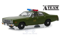 Modellino A-TEAM Diecast Police Plimouth Fury 1977 1/64