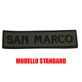 Patch Scritta Brigata San Marco Marina Militare Velcrata
