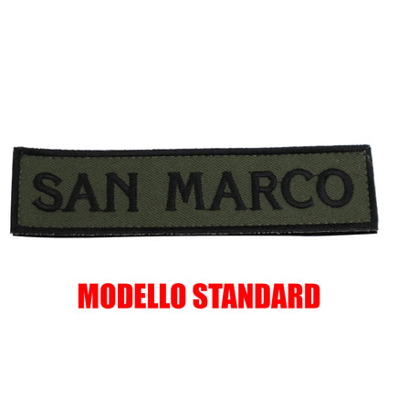 Patch Scritta Brigata San Marco Marina Militare Velcrata