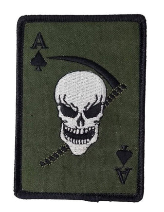 Patch Toppa Carta Asso di Picche 101° Divisione Paracadutisti Airborne US Army Verde