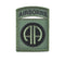 Patch Toppa 82ª Divisione Aviotrasportata Airborne Verde US Army