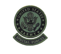 Set 2 Patch Toppe Berretti Verdi Forze Speciali US Army