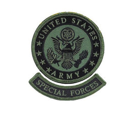 Set 2 Patch Toppe Berretti Verdi Forze Speciali US Army