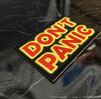 Patch Ricamata Don't Panic 8 cm termoadesiva