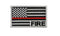 Patch Toppa Bandiera USA Thin Red Line Vigili del Fuoco Fire Department