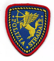 Patch ricamata Polizia Stradale con velcro