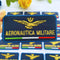 Patch Pilota Aeronautica Militare Termoadesiva Sfondo Blu
