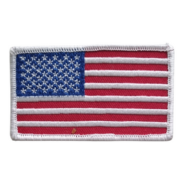 Patch toppa ricamata Bandiera Stati Uniti USA bordo bianco