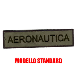 Patch Ufficiale Scritta Aeronautica Italiana Velcrata