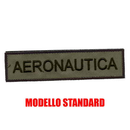 Patch Ufficiale Scritta Aeronautica Italiana Velcrata