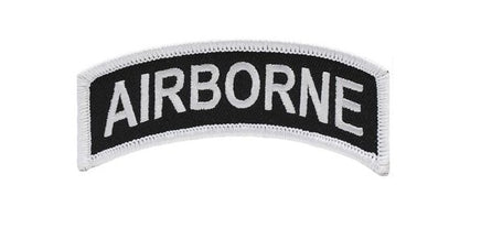 Patch Toppa Scritta 101° Divisione Paracadutisti Airborne US Army Bianca Nera