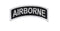 Patch Toppa Scritta 101° Divisione Paracadutisti Airborne US Army Bianca Nera