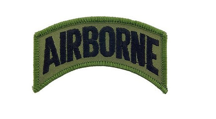 Patch Toppa Scritta 101° Divisione Paracadutisti Airborne US Army Verde