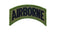 Patch Toppa Scritta 101° Divisione Paracadutisti Airborne US Army Verde