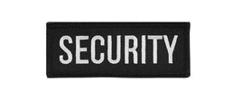 Patch Toppa Scritta Security Bianca Nera