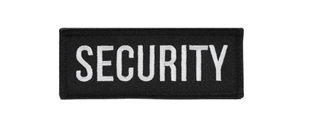 Patch Toppa Scritta Security Bianca Nera