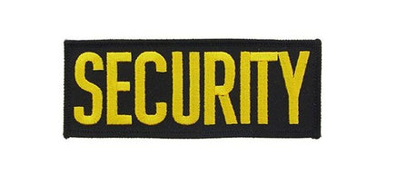 Patch Toppa Scritta Security Gialla Nera