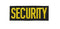 Patch Toppa Scritta Security Gialla Nera