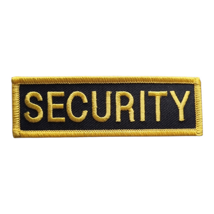 Patch Toppa Scritta Security Gialla Nera