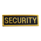 Patch Toppa Scritta Security Gialla Nera