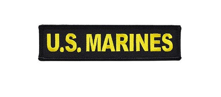 Patch Toppa Scritta US Marines Gialla Nera USMC