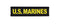 Patch Toppa Scritta US Marines Gialla Nera USMC