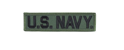Patch Toppa Scritta US Navy Marina Militare Verde