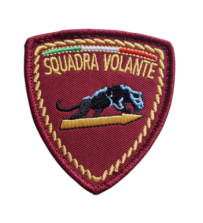 Patch ricamata Squadra Volante Polizia di Stato 113 con velcro
