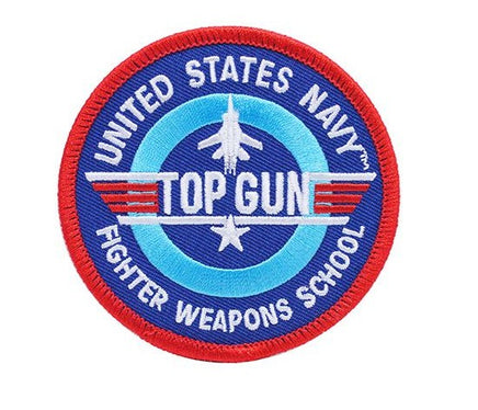 Top Gun Round Patch US Navy Aviation Velcro| La Bottega del Dido.