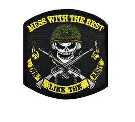 Patch militare ricamata "Mess with the Best, Die Like the Rest" US Army