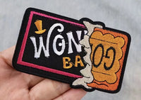 Patch Toppa Willy Wonka Golden Ticket Fabbrica di Cioccolato termoadesiva

