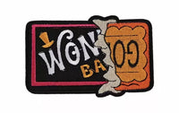 Patch Toppa Willy Wonka Golden Ticket Fabbrica di Cioccolato termoadesiva
