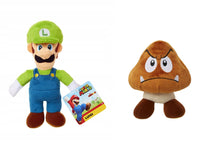Set 2 Peluche Nintendo Luigi e Gumba Supermario Bros