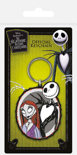 Portachiavi gommato Nightmare Before Christmas Jack e Sally