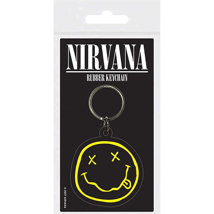 Portachiavi gommato Nirvana Smiley