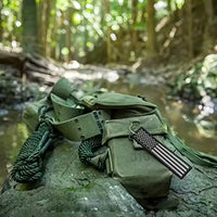 Portachiavi ricamato Bandiera Stati Uniti USA Black