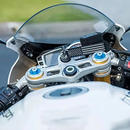 Portachiavi ricamato Bandiera Stati Uniti USA Black