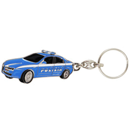 Portachiavi in metallo smaltato Alfa Romeo 159 Polizia di Stato