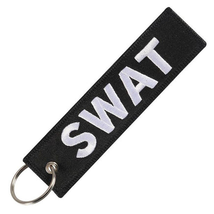 Portachiavi ricamato Polizia Swat