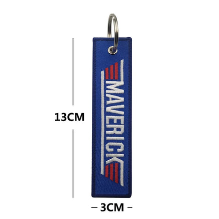 Portachiavi ricamato Top Gun Maverick US Navy