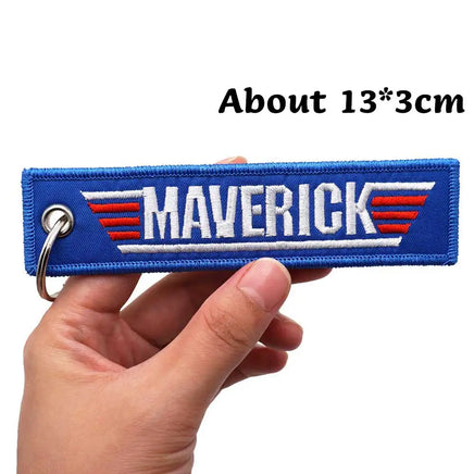 Portachiavi ricamato Top Gun Maverick US Navy