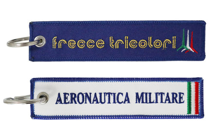 Portachiavi ricamato Frecce Tricolori Aeronautica Militare