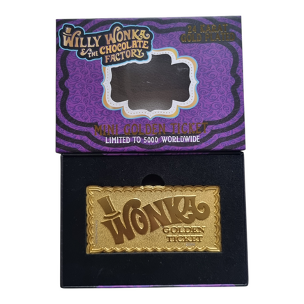 Mini Replica biglietto ticket della Fabbrica di Cioccolato di Willy Wonka